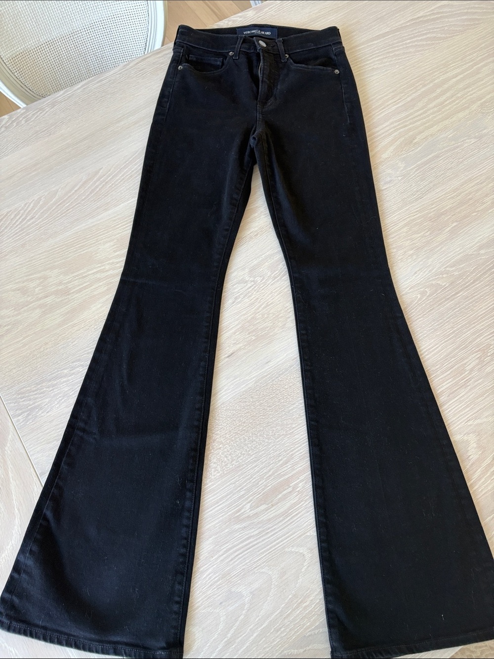 Veronica Beard Black Flare Jeans - Wide Leg